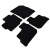 Mitsubishi Space Star (2014–2025) Czarne dywaniki samochodowe welurowe SILVER – Standard